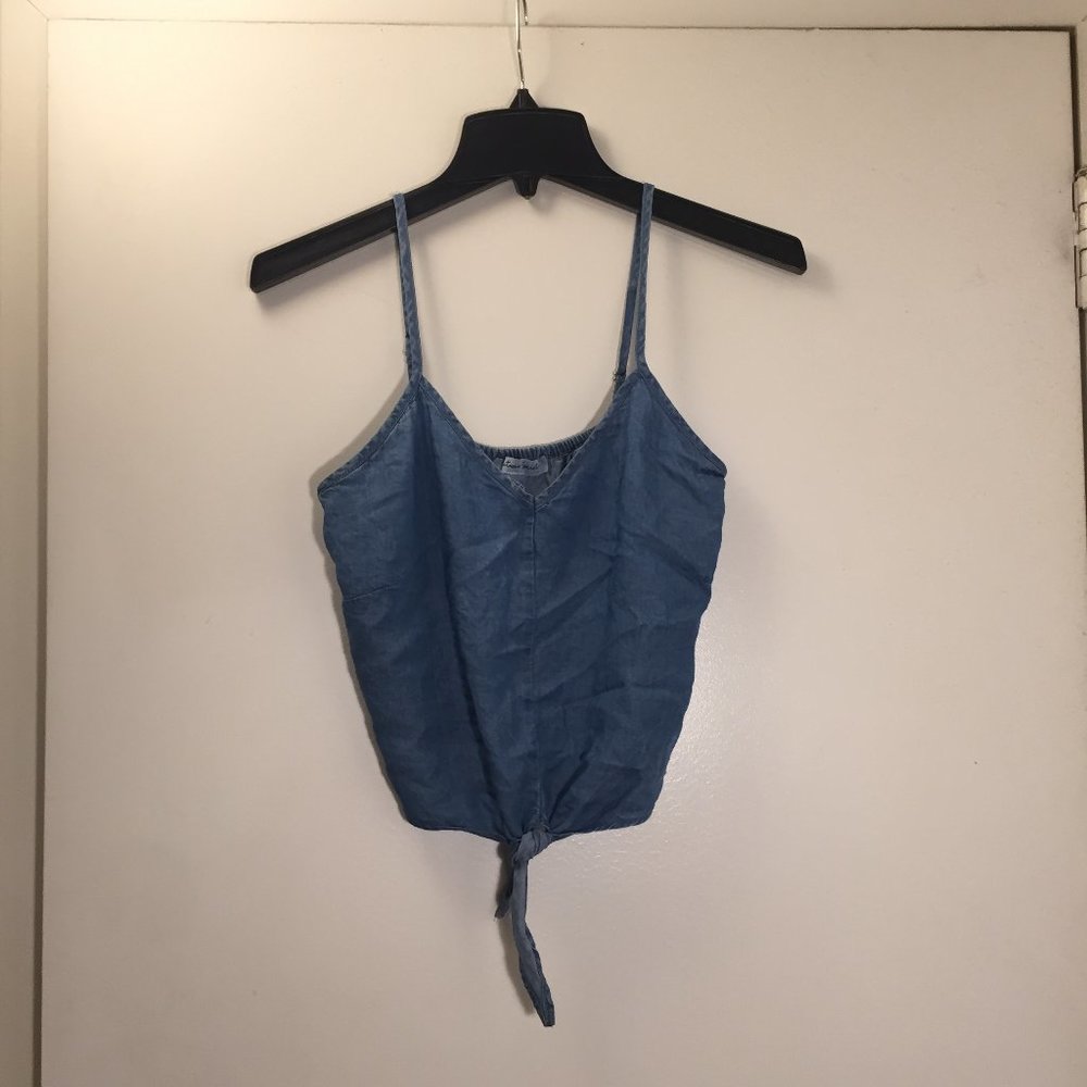 Women Streetwear Society denim look tie tank
